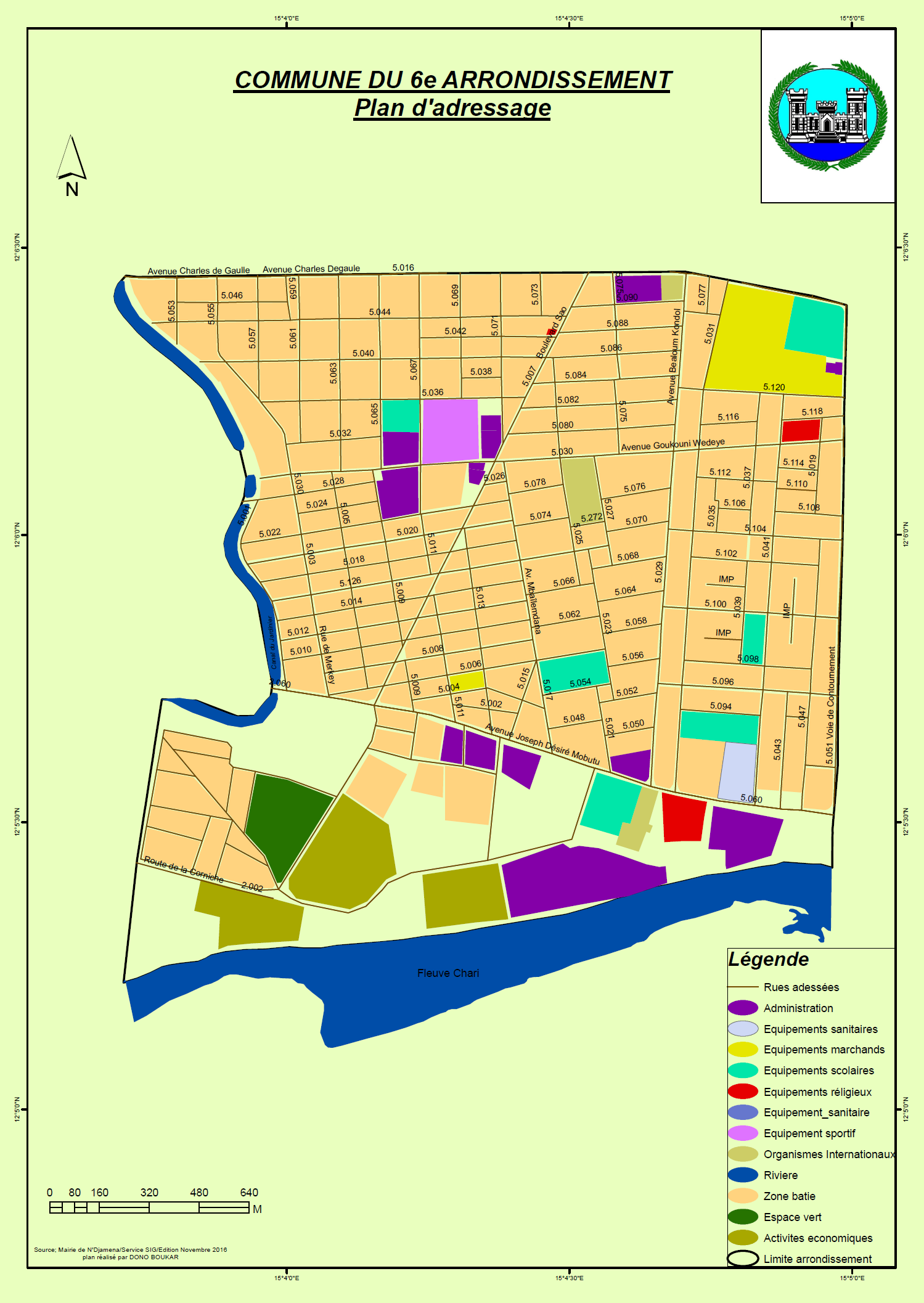 Carte du 6ième Arrondissement